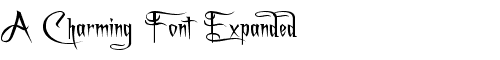 Картинка Шрифта A Charming Font Expanded Regular