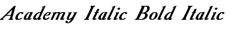 Картинка Шрифта Academy Italic Bold Italic