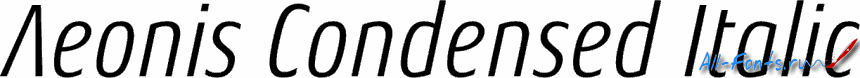 Картинка Шрифта Aeonis Condensed Italic