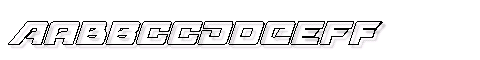 Картинка Шрифта Aircruiser 3D Italic Italic