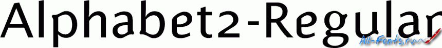 Картинка Шрифта Alphabet2-Regular 