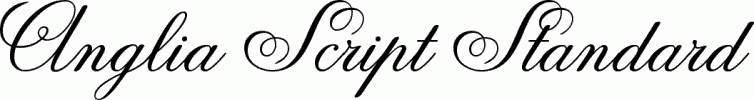 Картинка Шрифта Anglia Script Standard 