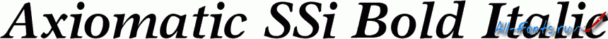 Картинка Шрифта Axiomatic SSi Bold Italic 