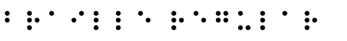 Картинка Шрифта Braille Regular