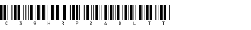 Картинка Шрифта C39HrP24DlTt Normal