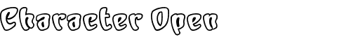 Картинка Шрифта Character Open