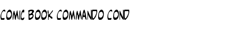 Картинка Шрифта Comic Book Commando Cond Cond