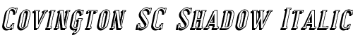 Картинка Шрифта Covington SC Shadow Italic