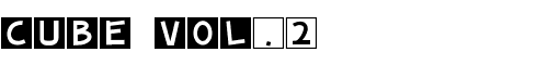 Картинка Шрифта cube vol.2 Regular
