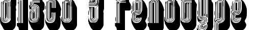 Картинка Шрифта disco 3 fenotype