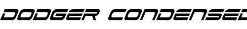 Картинка Шрифта Dodger Condensed Italic Condensed Italic