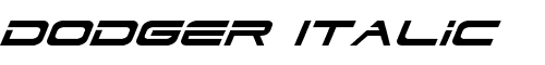 Картинка Шрифта Dodger Italic Italic