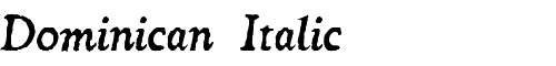 Картинка Шрифта Dominican Italic Italic