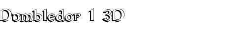 Картинка Шрифта Dumbledor 1 3D Regular