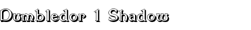 Картинка Шрифта Dumbledor 1 Shadow Regular
