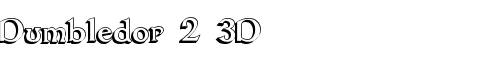 Картинка Шрифта Dumbledor 2 3D Regular