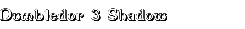 Картинка Шрифта Dumbledor 3 Shadow Regular