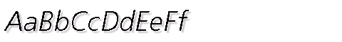 Картинка Шрифта FreeSetC Italic