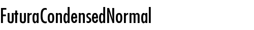 Картинка Шрифта Futura-Condensed-Normal Regular
