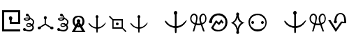 Картинка Шрифта Futurama Alien Alphabet One Regular