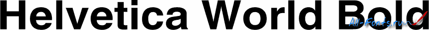 Картинка Шрифта Helvetica World Bold