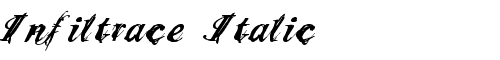 Картинка Шрифта Infiltrace  Italic