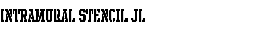 Картинка Шрифта Intramural Stencil JL Regular