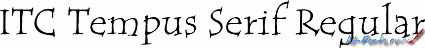 Картинка Шрифта ITC Tempus Serif Regular