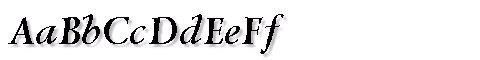 Картинка Шрифта LazurskiC Bold Italic