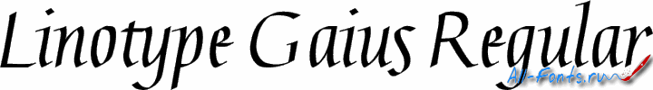 Картинка Шрифта Linotype Gaius Regular