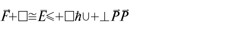 Картинка Шрифта MathematicaBTT Regular