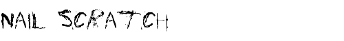 Картинка Шрифта Nail Scratch (r)ecife