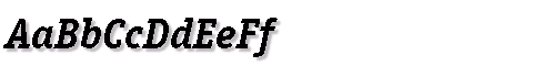 Картинка Шрифта OfficinaSerifC Bold Italic