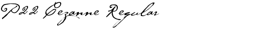 Картинка Шрифта P22 Cezanne Regular Regular