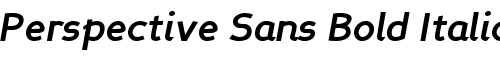 Картинка Шрифта Perspective Sans Bold Italic