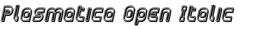 Картинка Шрифта Plasmatica Open Italic