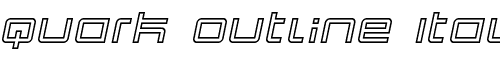 Картинка Шрифта Quark Outline Italic
