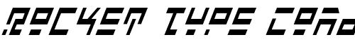 Картинка Шрифта Rocket Type Cond Italic Cond Italic