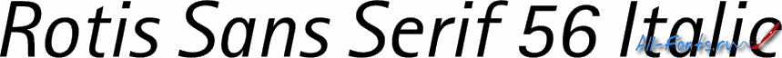 Картинка Шрифта Rotis Sans Serif 56 Italic