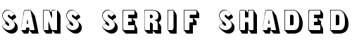 Картинка Шрифта Sans Serif Shaded Regular