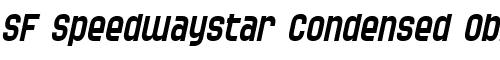 Картинка Шрифта SF Speedwaystar Condensed Oblique