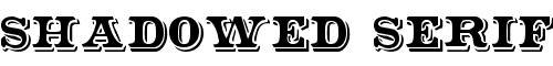 Картинка Шрифта Shadowed Serif Normal