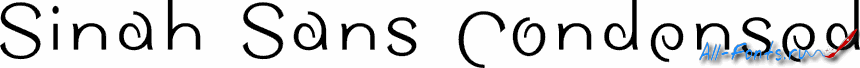 Картинка Шрифта Sinah Sans Condensed