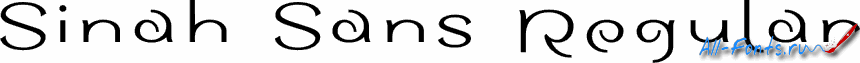 Картинка Шрифта Sinah Sans Regular