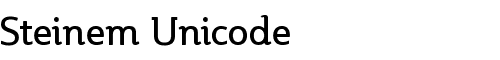 Картинка Шрифта Steinem Unicode Regular
