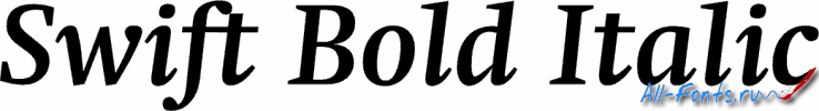 Картинка Шрифта Swift Bold Italic