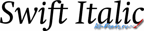 Картинка Шрифта Swift Italic