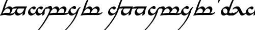 Картинка Шрифта Tengwar Annatar Bold Italic