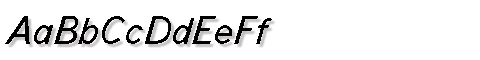 Картинка Шрифта TextBookC Italic