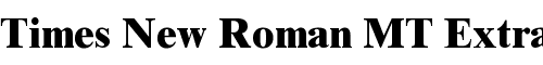 Картинка Шрифта Times New Roman MT Extra Bold Regular